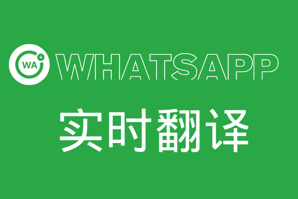 电脑版WhatsApp怎么翻译？