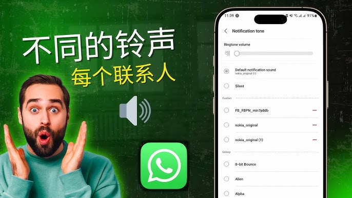 WhatsApp如何给联系人设置专属通知铃声？