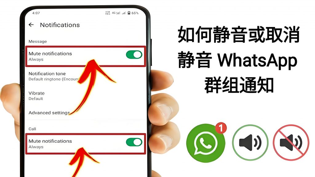 不想被打扰？教你开启WhatsApp勿扰模式