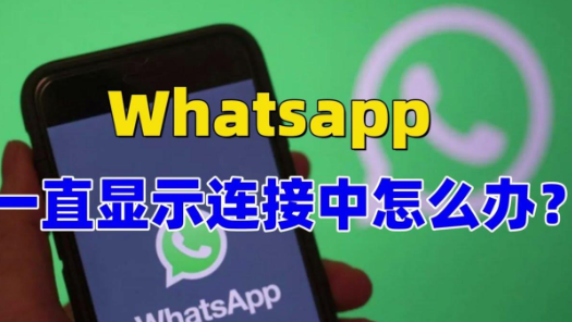WhatsApp无法连接最新解决办法